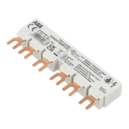 Bară colectoare; 10mm2; Poli: 3; 690VAC; 250VDC; 6kV; Inom: 65A
