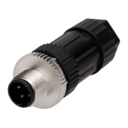 Conector: M12; mufă; PIN: 4; tată; cod D-Ethernet; pe cablu; IP67