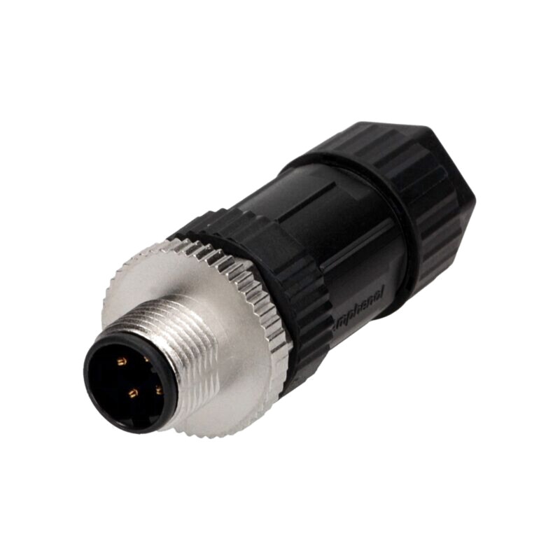Conector: M12; mufă; PIN: 4; tată; cod D-Ethernet; pe cablu; IP67