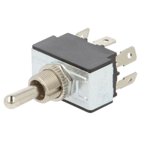 Comutator: basculant; Poz: 3; DPDT; ON-OFF-ON; 21A/14VDC; TB/TB1