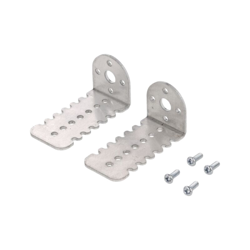 Suport; argintie; Raster orif.fix: 17mm; Dim: 27x52x25mm; 2buc.