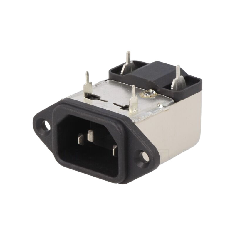 Conector: alimentare AC; soclu; tată; 1A; 250VAC; IEC 60320; 6mH