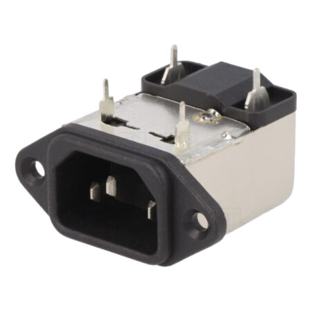 Conector: alimentare AC; soclu; tată; 1A; 250VAC; IEC 60320; 6mH