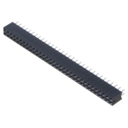 Conector: şiruri pini; soclu; tată; PIN: 64; drept; 2,54mm; THT; 2x32