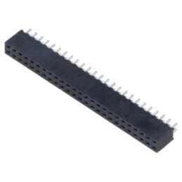 Conector: şiruri pini; mamă; PIN: 50; 2mm; aurit; THT; soclu; drept