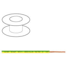 Cablu; BiTOne,H07V-K; litat; Cu; 50mm2; PVC; galben-verde; Clasa: 5