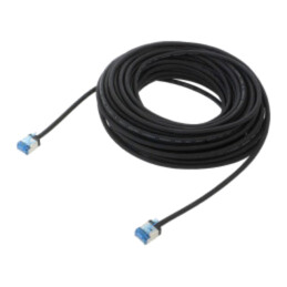 Patch cord; U/FTP; 6a; litat; Cu; LSZH; negru; 15m; 32AWG; -20÷75°C