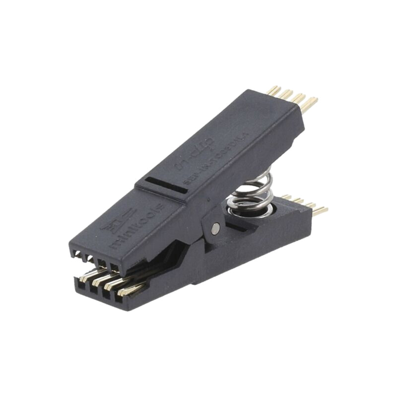 Clips de măsurare; neagră; aurit; DIL8; 7mm; max.150°C