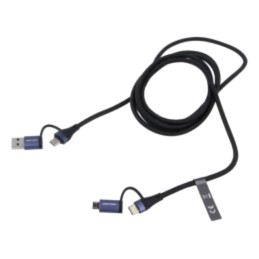 Cablu; USB 2.0; USB A mufă,USB B micro mufă,USB C mufă x2; 1m