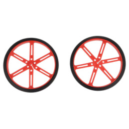 Ax; roşie; Ax: crestătură D; cu împingere; Ø: 90mm; Diam.ax: 3mm