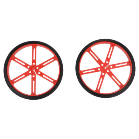 Ax; roşie; Ax: crestătură D; cu împingere; Ø: 90mm; Diam.ax: 3mm