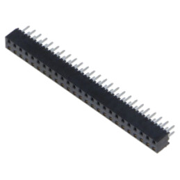 Conector: şiruri pini; mamă; PIN: 50; 2mm; aurit; THT; soclu; drept