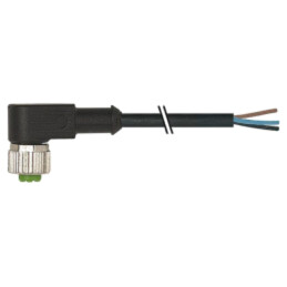 Cablu de conectare; M12; PIN: 3; în unghi; 3m; mufă; 250VAC; 4A; 7000