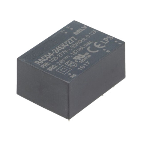 Convertor: AC/DC; 4W; Uintr: 80÷305VAC,110÷390VDC; Uieş: 24VDC