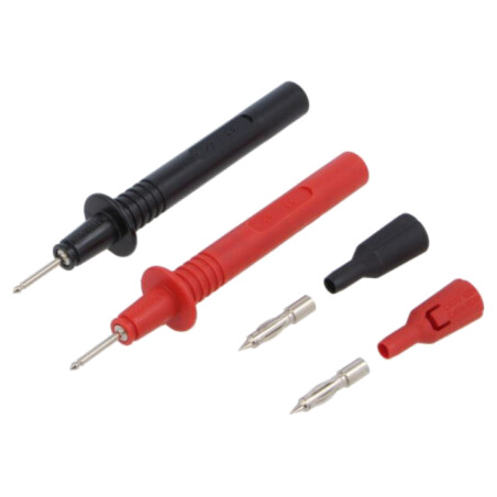 Set de terminale de măsură; 36A; neagră,roşie; Diam.vârf: 4mm