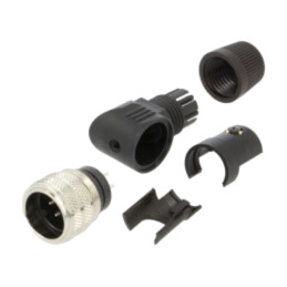 Conector: M16; mufă; tată; lipire; pe cablu; PIN: 7; 5A; 32V; IP40
