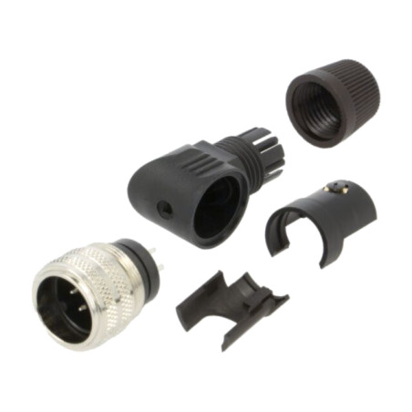 Conector: M16; mufă; tată; lipire; pe cablu; PIN: 7; 5A; 32V; IP40