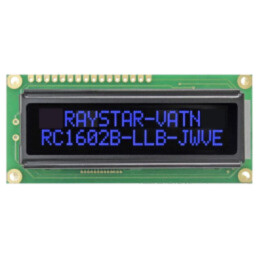 Afişaj: LCD; alfanumerice; VA Negative; 16x2; 80x36x13,2mm; LED