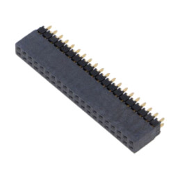 Conector: şiruri pini; tată; PIN: 40; 2,54mm; aurit; THT; soclu