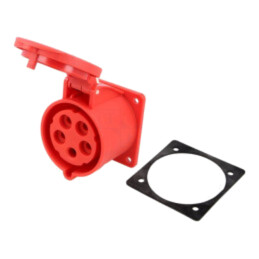 Conector: alimentare AC trifazate; soclu; mamă; 32A; 400VAC; IP44