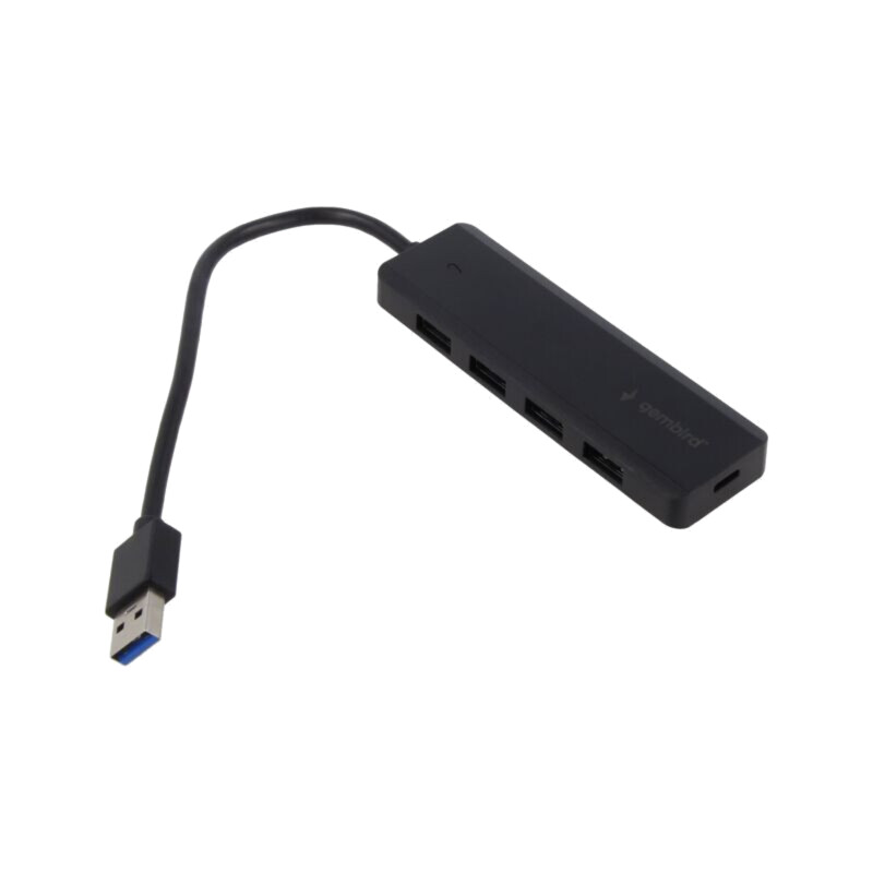 Hub USB; USB A soclu x4,USB A mufă,USB C soclu; USB 3.1; neagră