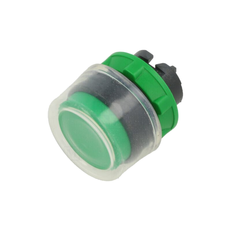 Comutator: acţionat prin apăsare; 22mm; Poz.i stab: 1; verde; fără Comutator: acţionat prin apăsare; 22mm; Poz.i stab: 1; verde; fără