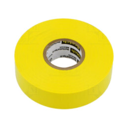 Bandă: electroizolantă; W: 19mm; L: 20m; Thk: 0,18mm; galbenă; 225%