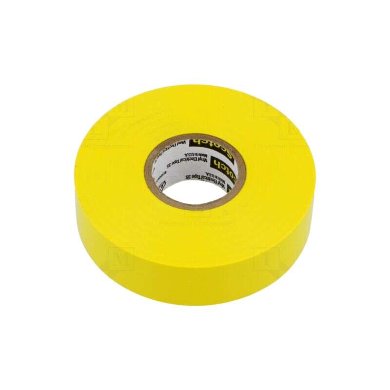 Bandă: electroizolantă; W: 19mm; L: 20m; Thk: 0,18mm; galbenă; 225%