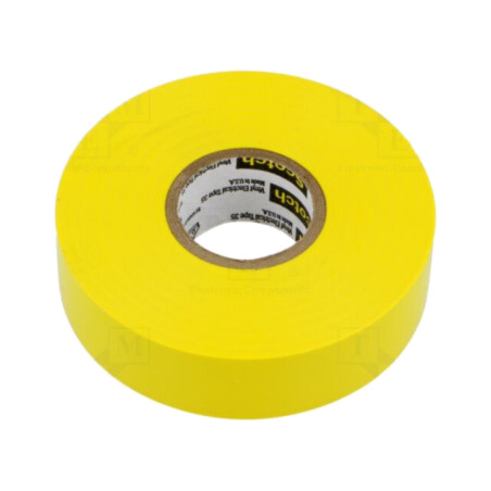 Bandă: electroizolantă; W: 19mm; L: 20m; Thk: 0,18mm; galbenă; 225%