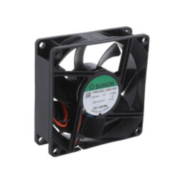 Ventilator: DC; axial; 24VDC; 80x80x25mm; 102m3/h; 45,5dBA; bilă