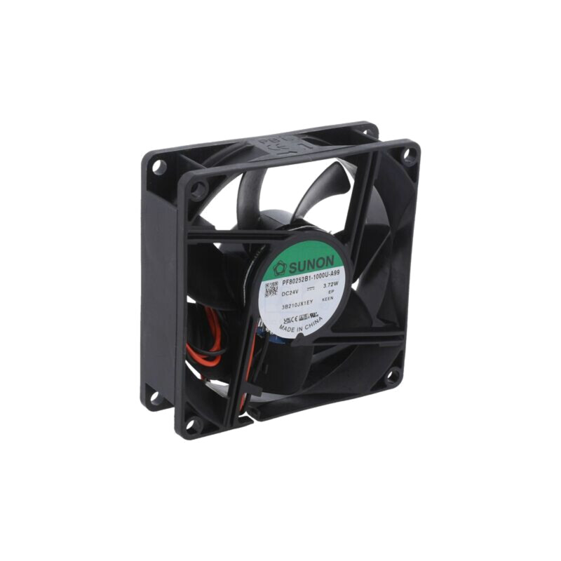 Ventilator: DC; axial; 24VDC; 80x80x25mm; 102m3/h; 45,5dBA; bilă