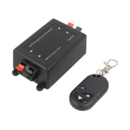 Controler LED; variaţie intensitate lumină; Ch: 1; 8A; neagră