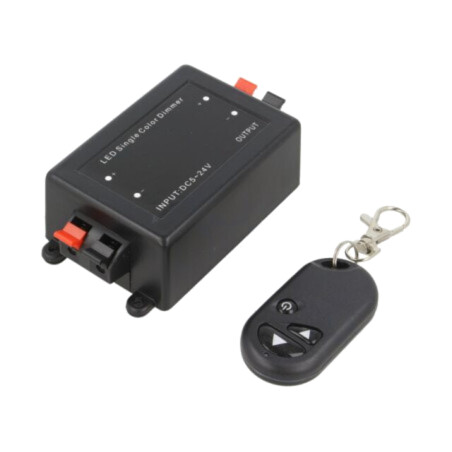 Controler LED; variaţie intensitate lumină; Ch: 1; 8A; neagră
