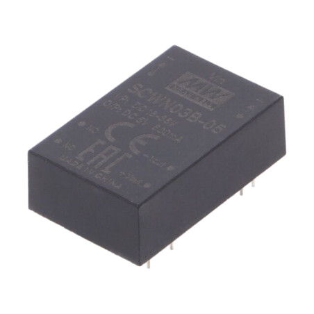 Convertor: DC/DC; 3W; Uintr: 18÷36VDC; Uieş: 5VDC; Iieş: 600mA; DIP24
