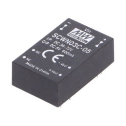 Convertor: DC/DC; 3W; Uintr: 36÷72VDC; Uieş: 5VDC; Iieş: 600mA; DIP24