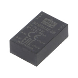 Convertor: DC/DC; 3W; Uintr: 4,5÷9VDC; Uieş: 5VDC; Iieş: 600mA; DIP24