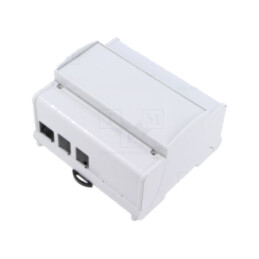 Carcasă: pentru calculator; gri; 101mm; pentru şină DIN
