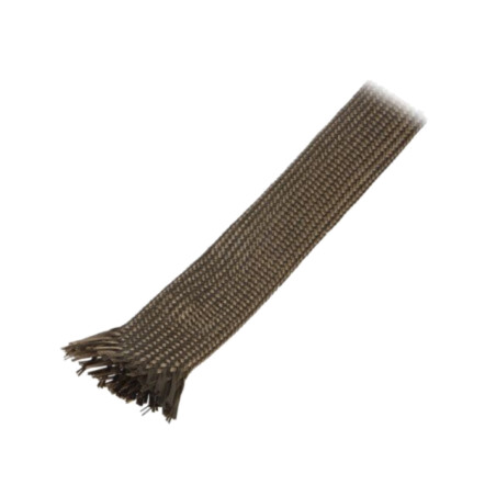 Manşon electroizolant; fibră de bazalt; kaki; -260÷560°C; L: 10m