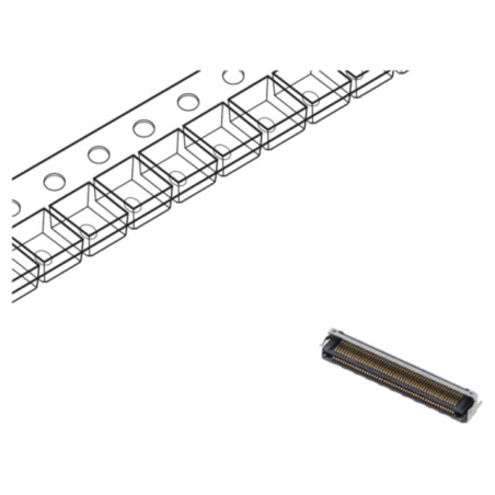 Conector: PCB-PCB; hermafrodit; PIN: 100; 0,5mm; LSHM; aurit; SMT