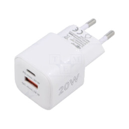 Alimentator: pulsatoriu; alimentare,plug-in; 5÷12VDC; 20W; Apple