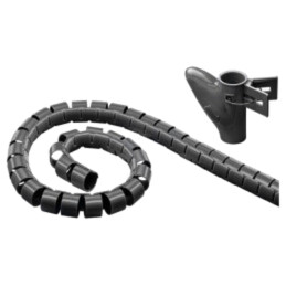 Înfăşurare în spirală; Øbuclă: 20mm; L: 2,5m; Corp: neagră