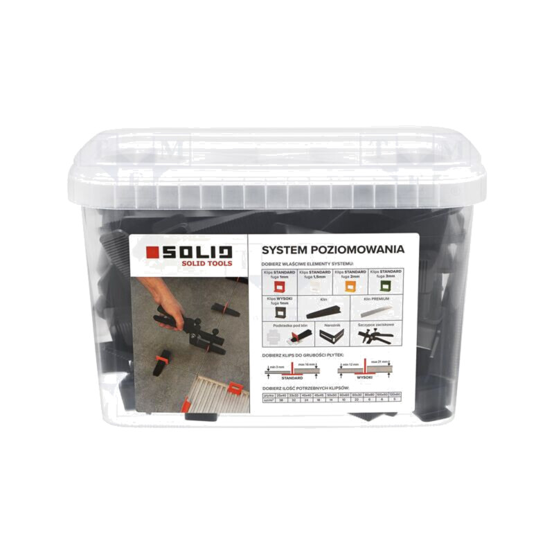 Mounting wedge; the tile leveling system; standard; bucket
