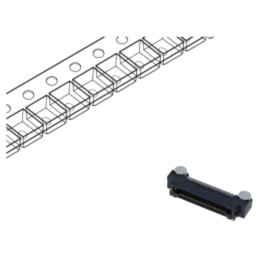 Conector: PCB-PCB; mamă; PIN: 50; 0,8mm; ERF8; aurit; SMT; soclu; 1,4A