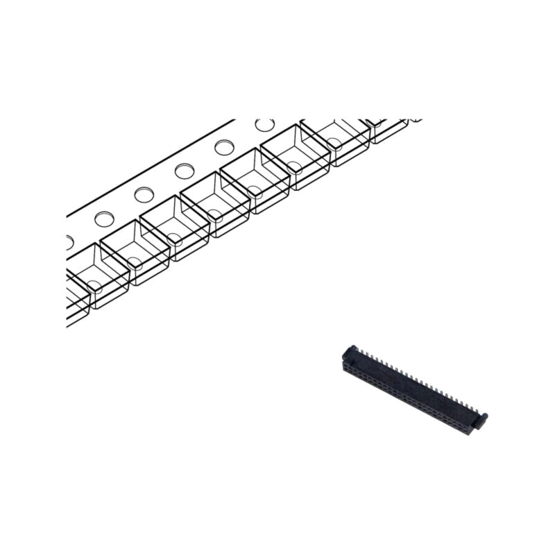Conector: PCB-PCB; mamă; PIN: 50; 1,27mm; SFM; argintat selectiv Conector: PCB-PCB; mamă; PIN: 50; 1,27mm; SFM; argintat selectiv
