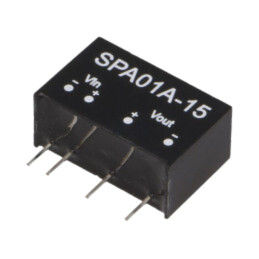 Convertor: DC/DC; 1W; Uintr: 9÷18VDC; Uieş: 15VDC; Iieş: 6÷67mA; SIP6