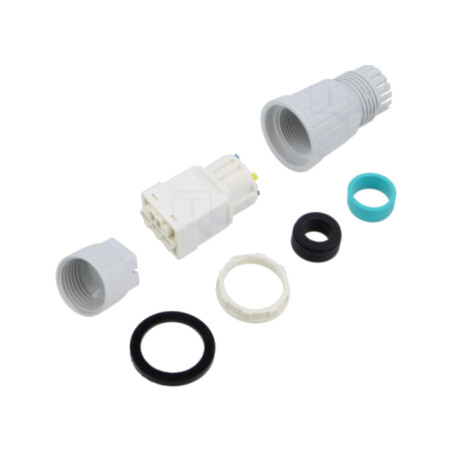 Conector: alimentare AC; terminal cu şurub; tată + mamă; TH394