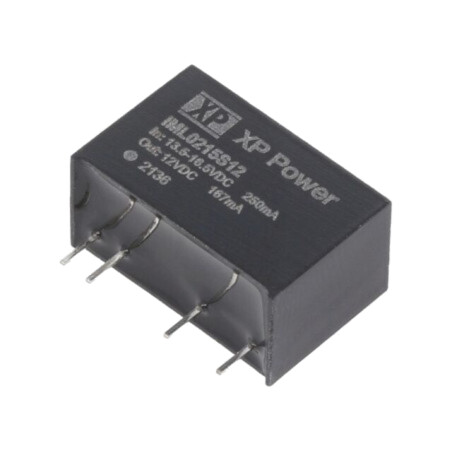 Convertor: DC/DC; 2W; Uintr: 13,5÷16,5VDC; Uieş: 12VDC; Iieş: 167mA
