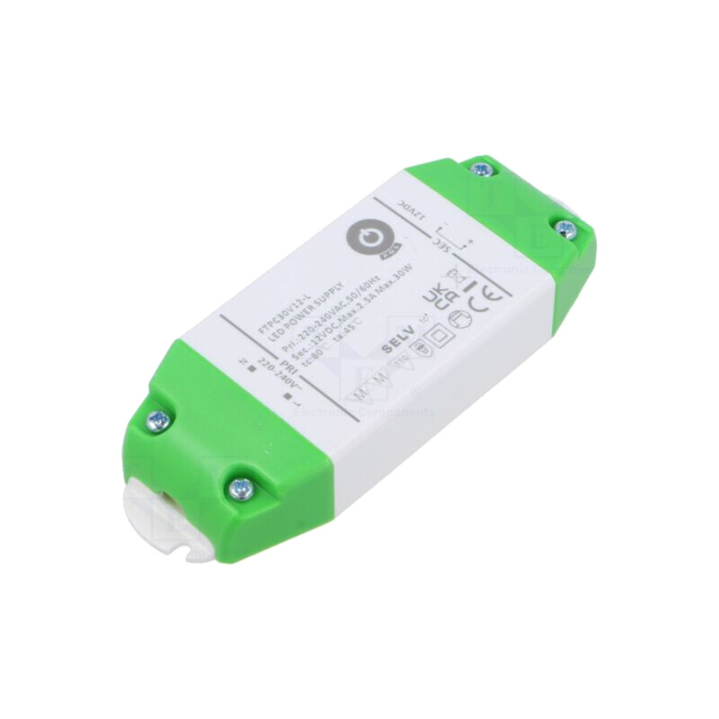 Alimentator: pulsatoriu; LED; 30W; 12VDC; 2,5A; 200÷240VAC; FTPC-L
