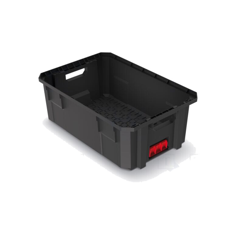 Container: pentru transport; polimer; neagră; 544x362x200mm; 50kg