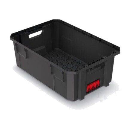 Container: pentru transport; polimer; neagră; 544x362x200mm; 50kg